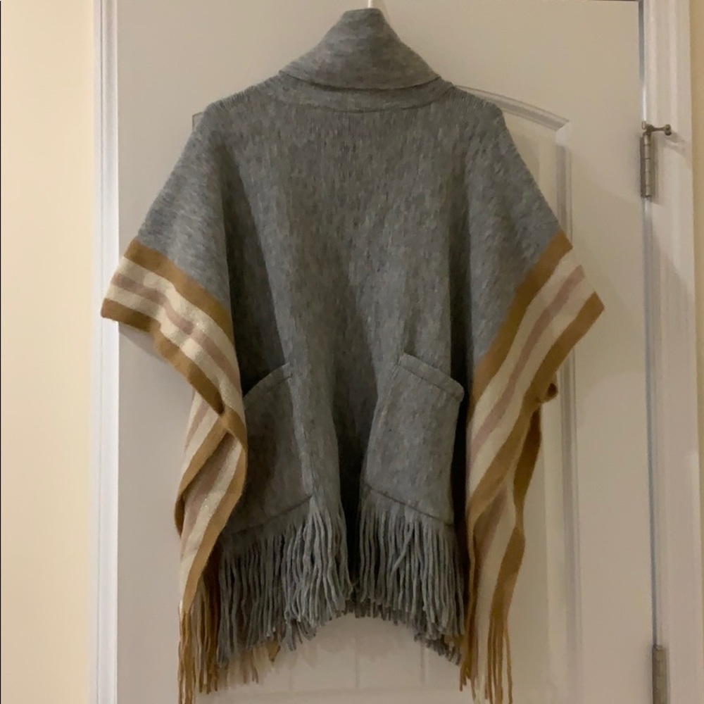 Steve Madden Turtle Neck Arm Poncho